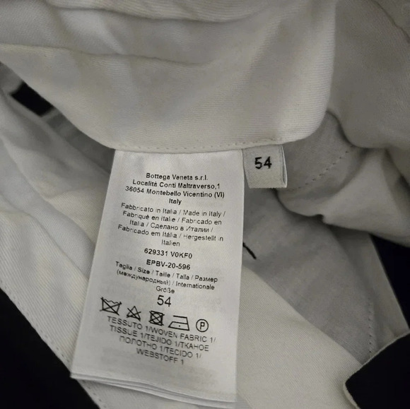 BOTTEGA VENETA Strap-detail straight-leg pant Size UK 56- US XXL Trousers UNISEX - Picture 10 of 11